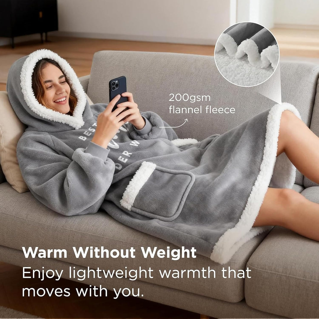 Geschenke für Mama, Beste Mama Decke mit ärmeln - Weihnachtsgeschenke für Mama, Mama Geschenk von To