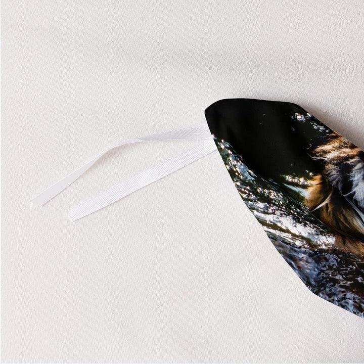 DXHOME Bettwäsche 155x220 Tiermotiv Tiger 3D Effekt Bettzeug Weich Hochwertig Schwarz Gelb Mikrofase