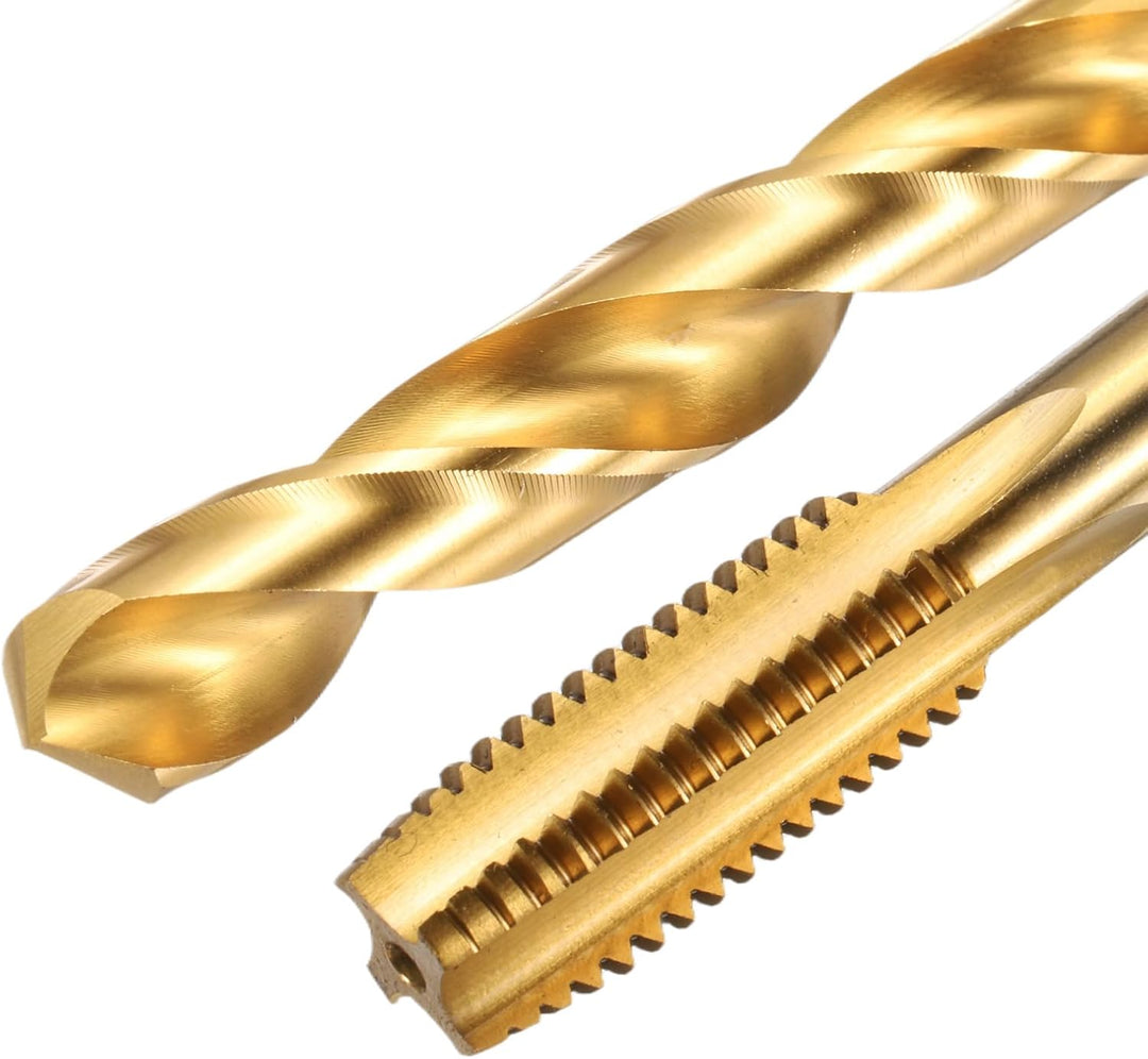 QUARKZMAN Bohrer und Gewindeschneidersatz, M12 x 1,75 Gerade Nut Gewindeschraube & 10,2 mm Spiralboh