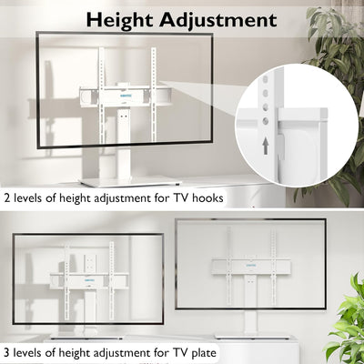 BONTEC TV Standfüsse TV Ständer Schwenkbar für 26-55 Zoll LCD LED OLED Plasma Flach & Curved Fernseh