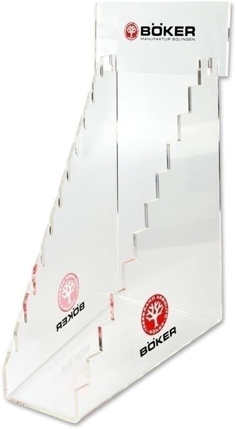 Böker Unisex Tilbehør akryldisplay til 11 knive Zubeh r, Trasparent, 0 EU