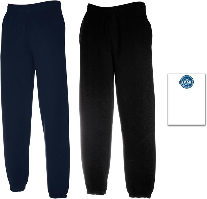 Fruit of The Loom Herren Trainingshose Eversoft Fleece-Jogginghose mit Taschen, Entspannte Passform,