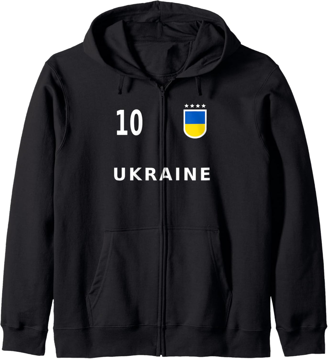 Ukraine Fussball Nummer 10 # Zehn 2021 Fan Kapuzenjacke