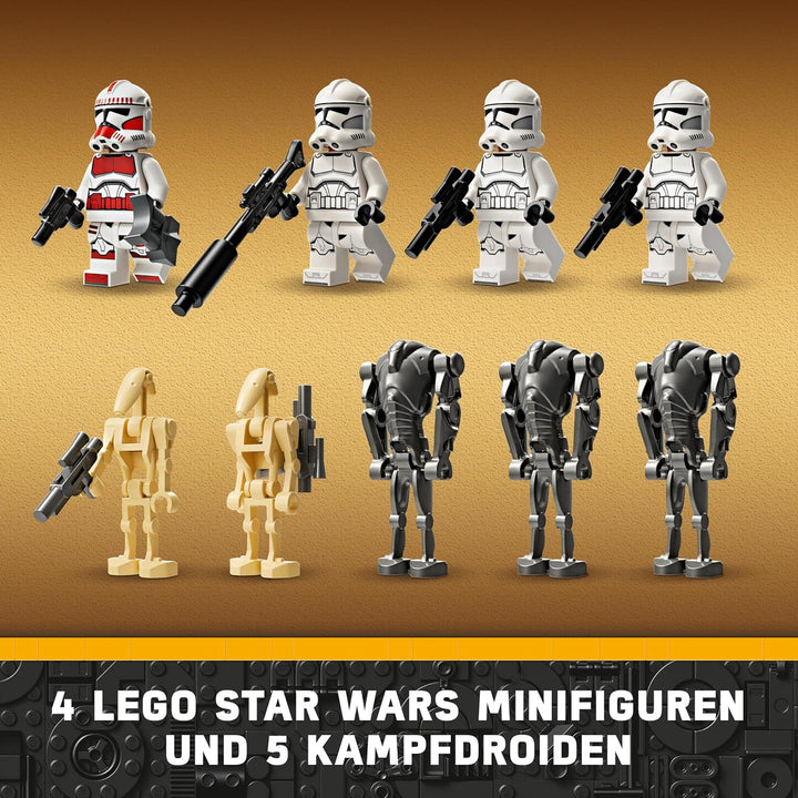 LEGO Star Wars TIE Bombe Modellbausatz mit Darth Vader Minifigur & Star Wars Clone Trooper & Battle