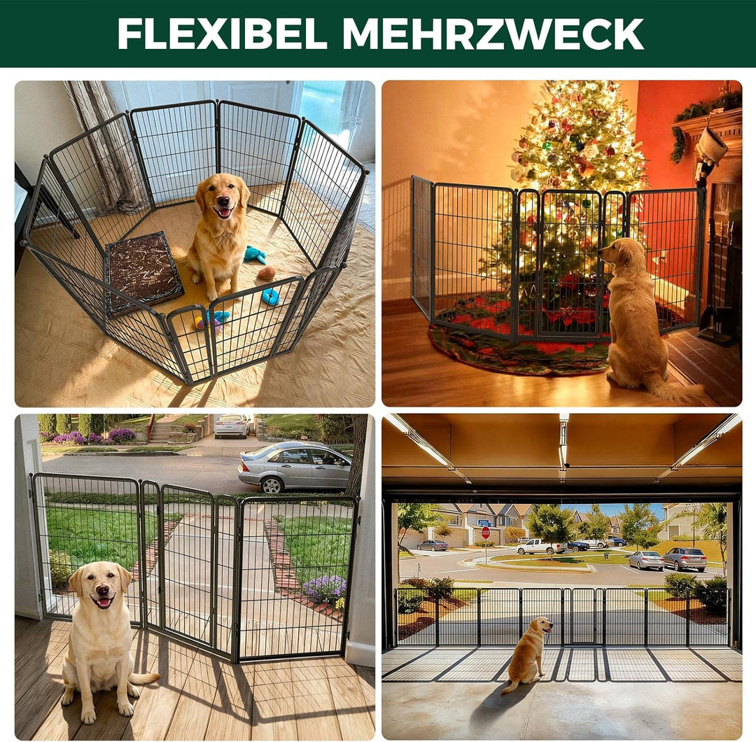 fxw Hundegitter Extra Breit, für den Inneneinsatz konzipiert, verstellbare Breite bis zu 557,5 cm (1
