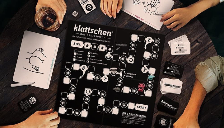 DENKRIESEN - klattschen® - Trinkspiel - DAS BRETTSPIEL - Das wahrscheinlich Beste Trinkspiel Aller Z