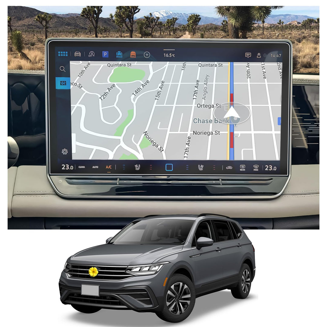 CDEFG Kompatibel mit VW Tiguan 3 2024 Life Elegance R-Line Goal Navigation Schutzfolie 15 Zoll 4H Kr