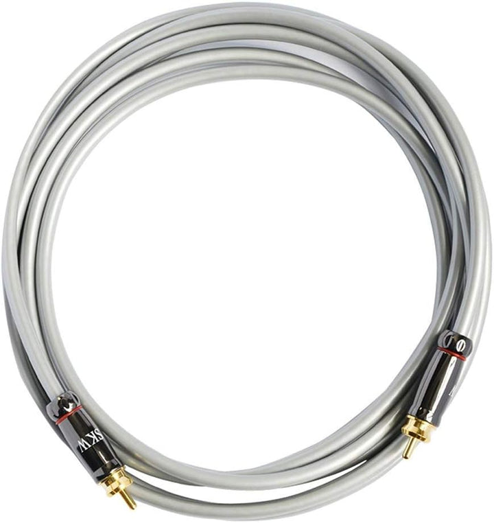 SKW Subwoofer Kabel, Cinch Kabel von Stecker zu Stecker Digitales Koaxial Audio Kabel - PVC - S/PDIF