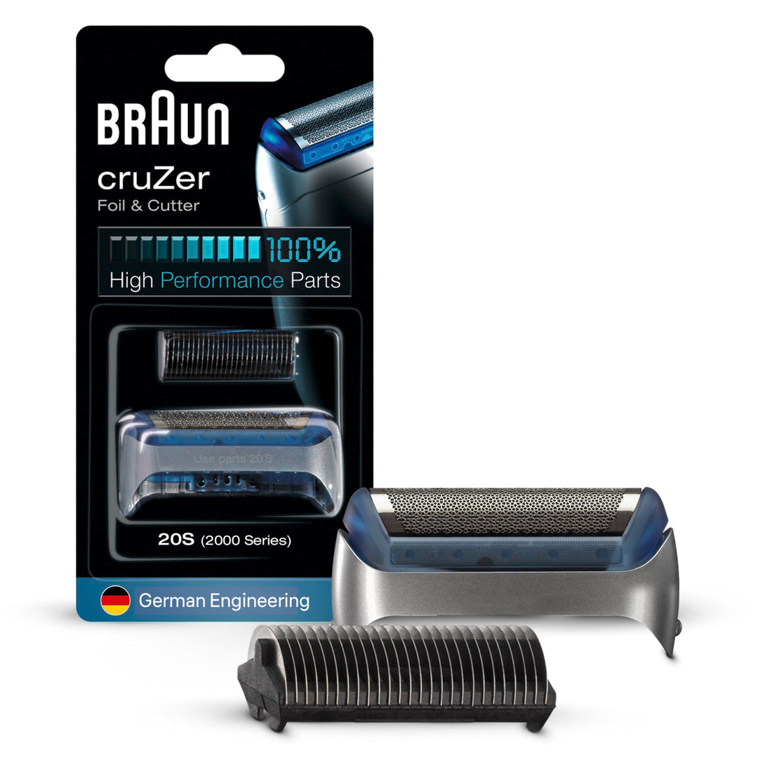 Braun 072676 Rasierer Scherteil Kombipack silber cruZer/ 20S Scherkopf 20S, Scherkopf 20S