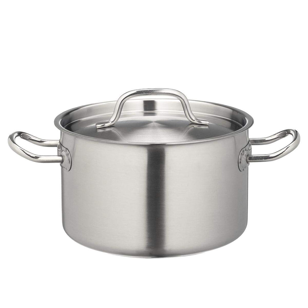 METRO Professional Topf mit Deckel | flach | Ø 36 cm | 14 L | Induktion | Edelstahl | Sandwichboden