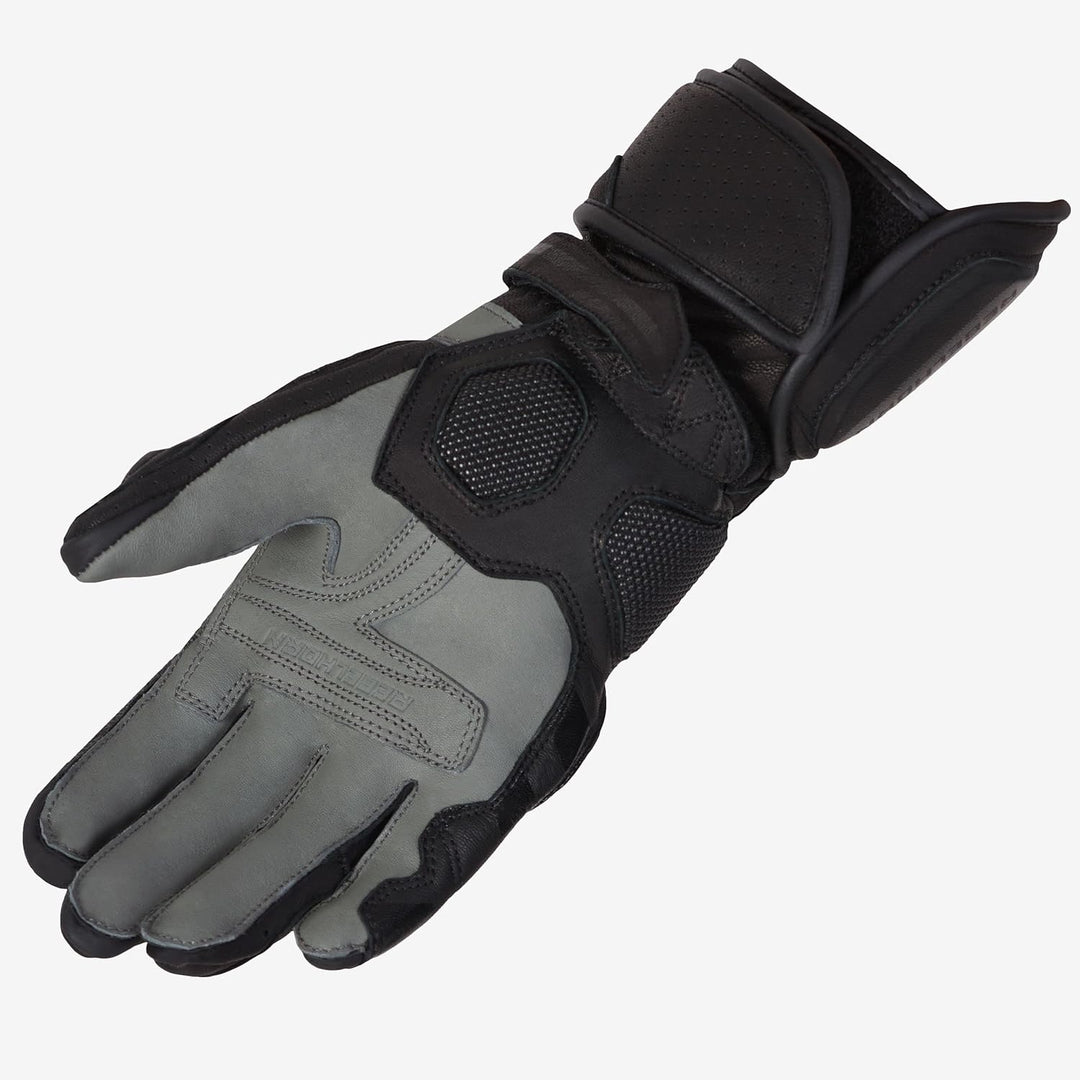 REBELHORN Fighter Motorradhandschuhe Herren | Känguru und Ziegenleder | Knöchel- und Fingerschutz |
