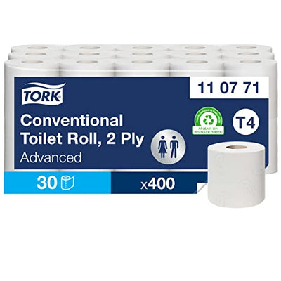 Tork 110771 weiches Kleinrollen Toilettenpapier in Advanced Qualität für Tork T4 Kleinrollensysteme