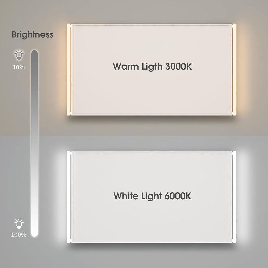 Infrarotheizung Deckenmontage 440W, Infrarot Deckenheizung mit LED Licht Beleuchtung Kaltweiss/Warmw
