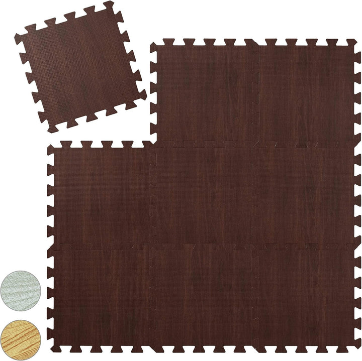 Relaxdays 36 x Bodenschutzmatte, Puzzlematten für Sport und Fitnessgeräte,ca. 3,4 m², Eva Schaumstof