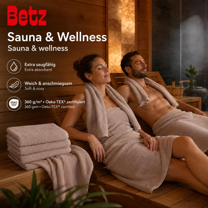 Betz 12 TLG. Handtuch Set Berlin 100% Baumwolle Liegetücher, Handtücher, Gästetücher, Seiftücher und