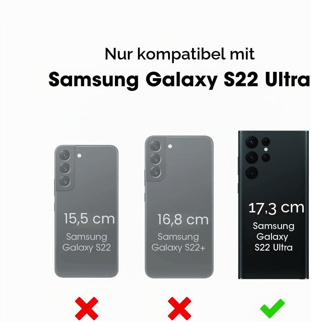 OtterBox Defender Series Screenless Edition Schutzhülle für Galaxy S22 Ultra, Schwarz Defender Serie