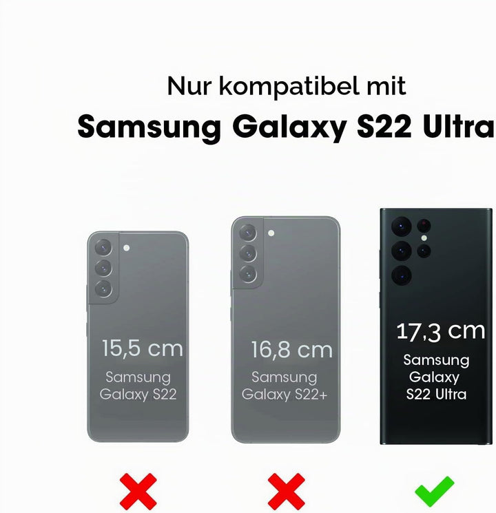 OtterBox Defender Series Screenless Edition Schutzhülle für Galaxy S22 Ultra, Schwarz Defender Serie
