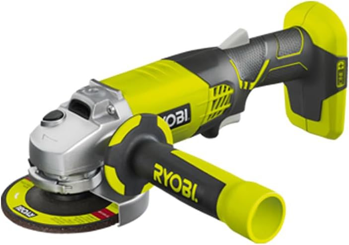 RYOBI 18 V ONE+ Akku-Winkelschleifer R18AG-0 (Bohrungsdurchmesser 22mm, Scheibendurchmesser 115 mm,