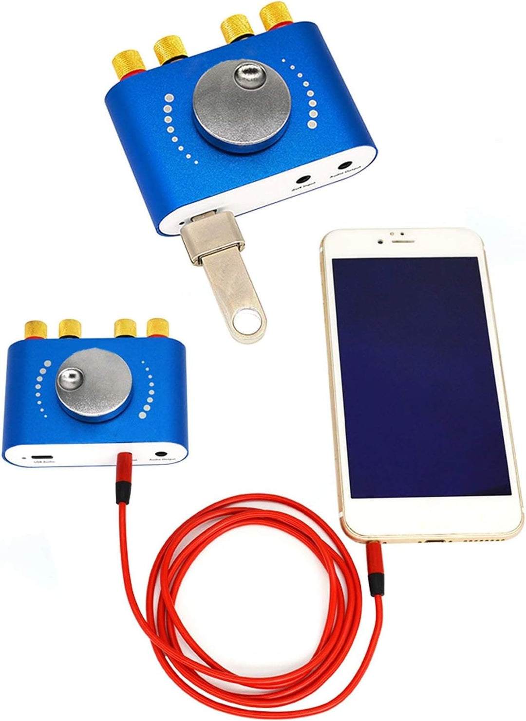 DC8-24V 5.0 Bluetooth-Leistungsverstärker 2 Kanäle 20W + 20W Stereo-Leistungsverstärker Digital Spea