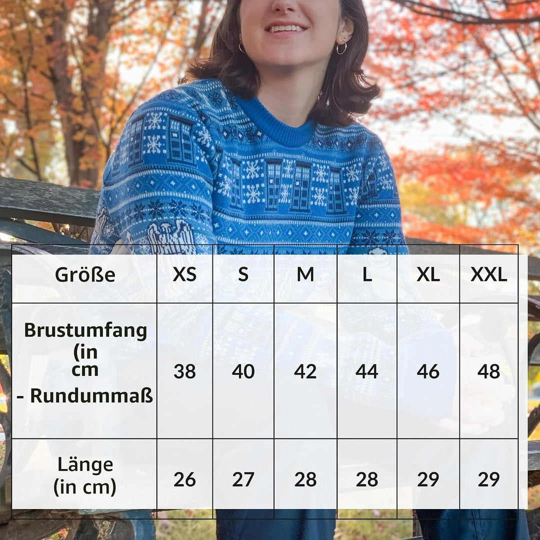 DOCTOR WHO Christmas Sweater - Offizieller BBC Festlicher Pullover, XS