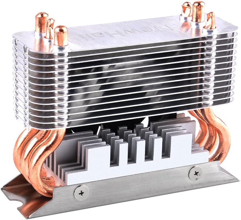 NewHail M.2 2280 SSD Kühler Kühlkörper mit 40mm PWM Lüfter, Kupfer Heat Pipes und Thermal Pad, SSD K
