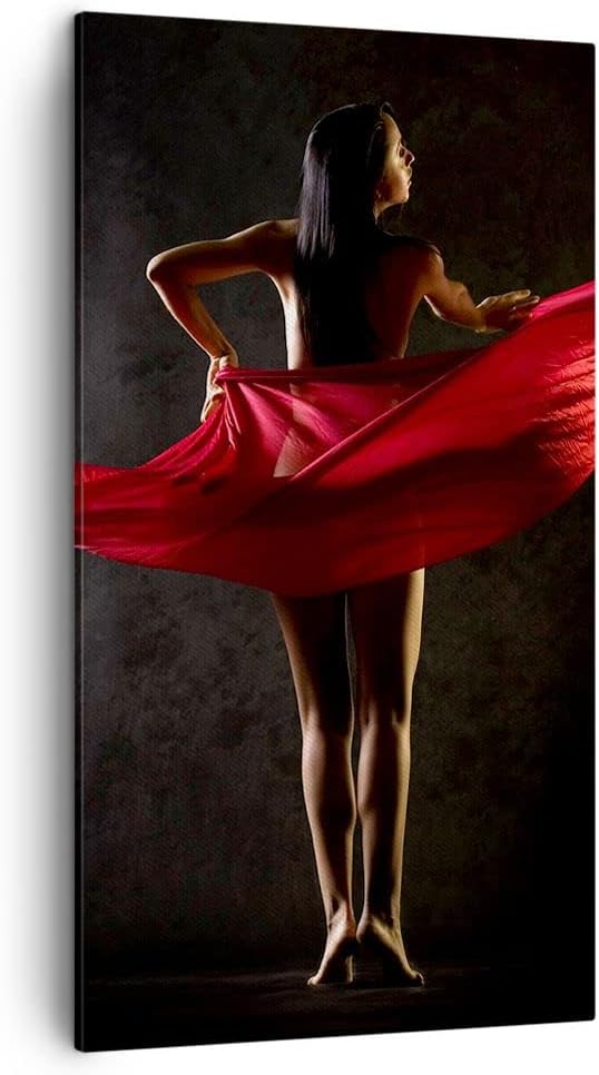 Bilder auf Leinwand Schönheit Körper Tänzer Mädchen Leinwandbild mit Rahmen 45x80cm Wandbilder Dekor