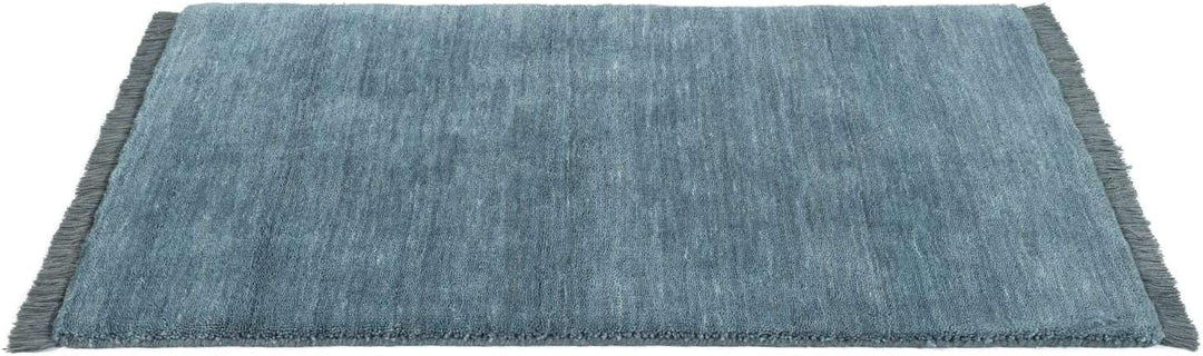 RugVista Handloom Fringes Fussmatte - Dunkeltürkis 60x90 60 x 90 cm (Rechteckig) Dunkel Teal, 60 x 9