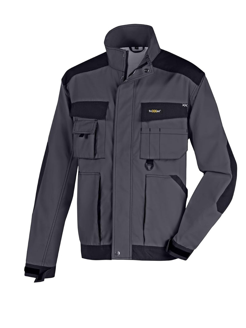 teXXor Bundjacke Antigua, robuste Arbeitsjacke T/C Canvas, 46, grau, 4167 46 Grau, 46 Grau