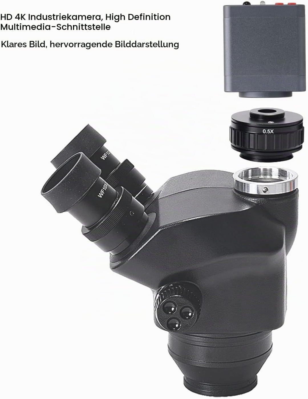 Industrielle Mikroskopkamera, 41MP 4K 2160P 1080P HDMI USB Digitale Videomikroskopkamera mit C-Mount
