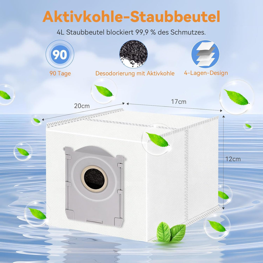 24 Stück Zubehör für Ecovacs Deebot T50 Pro Omni / T50 Omni / T50 Pro Omni Gen2 Saugroboter, 1 Haupt