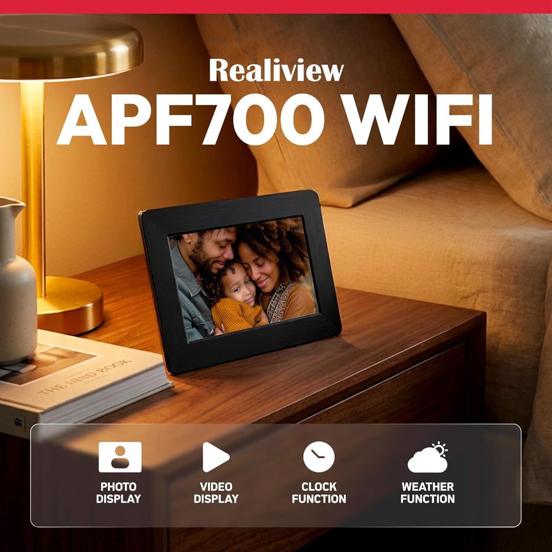 Agfa Photo - Bilderrahmen Realiview 7' 7 Zoll mit WLAN, 7 Zoll mit WLAN