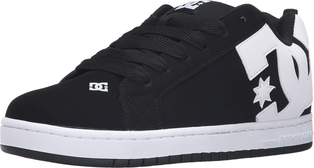 DC Herren Court Graffik Skate-Schuh 47 EU Schwarz 1, 47 EU Schwarz Weiss Weiss