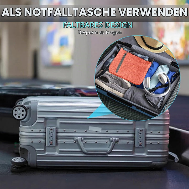 Vomgomfom 65L Reisetasche mit Schuhfach, Grosse Falttasche für Camping, Reisen, Fitness, Rosa K Rosa