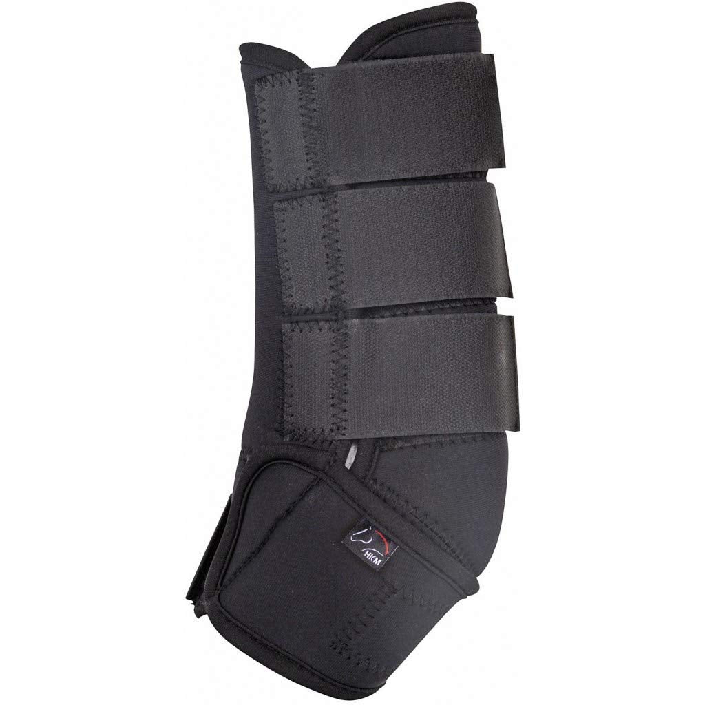 HKM Neoprengamaschen - Colour - Schwarz/Schwarz L, Schwarz/Schwarz L