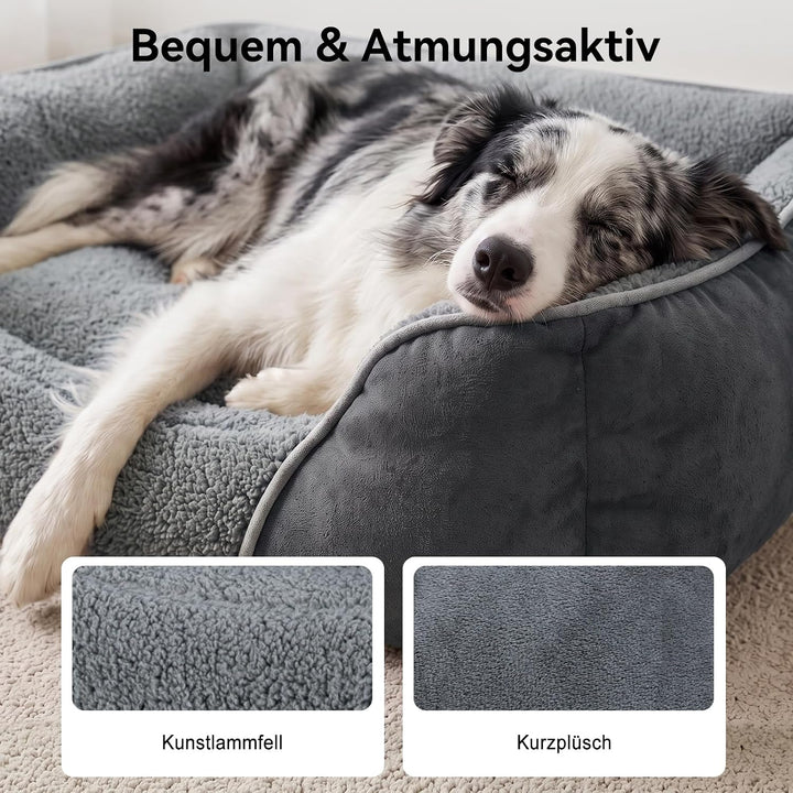 FURTIME Hundebett Mittelgrosse Hunde, Hundebett Waschbar Flauschig Hundekorb, Anti-Angst Hundebetten