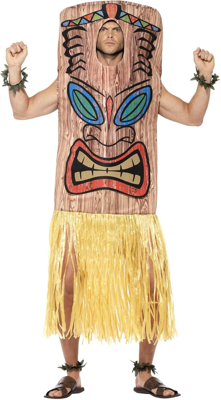 Tiki Totem Costume Einheitsgrösse Brown, Einheitsgrösse Brown