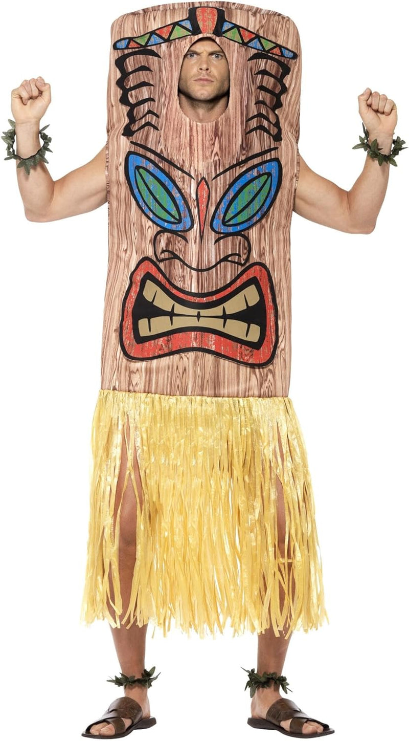 Tiki Totem Costume Einheitsgrösse Brown, Einheitsgrösse Brown