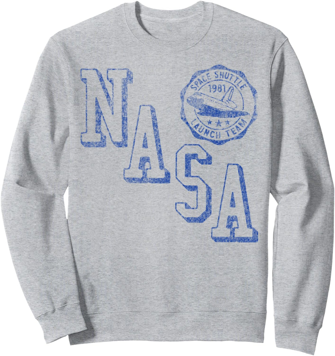 NASA Space Shuttle Launch Team Text Sweatshirt