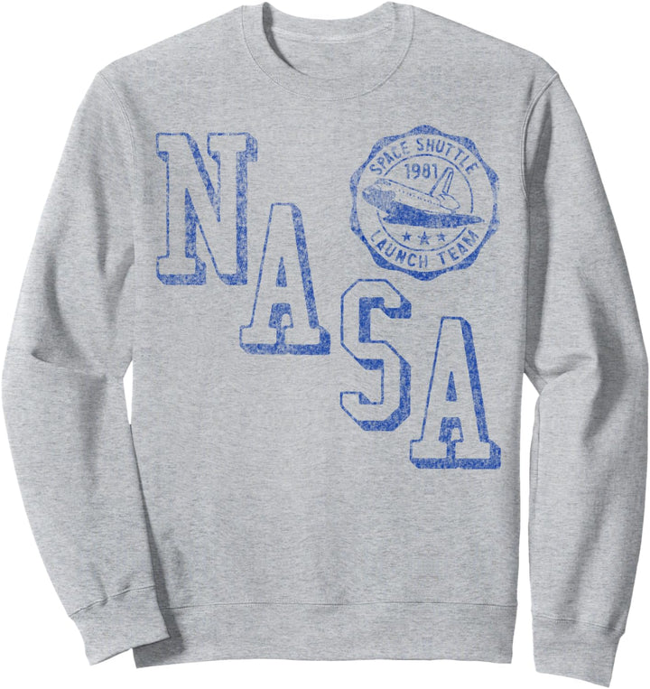 NASA Space Shuttle Launch Team Text Sweatshirt