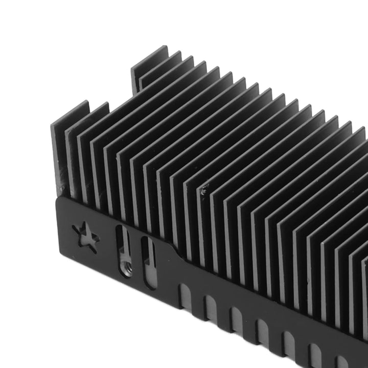 M.2 2280 SSD Kühlkörper, 38 Kühlrippen Leistungsstarker SSD Kühlkörper mit Wärmeleitpad, Mg Aluminiu
