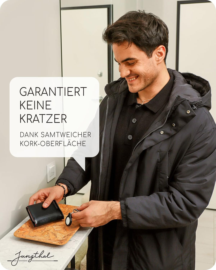 JUNGTHAL Schlüsselschale Dekoschale Schmuckschale Taschenleerer Kork (2er Set) - Exklusive Deko Abla