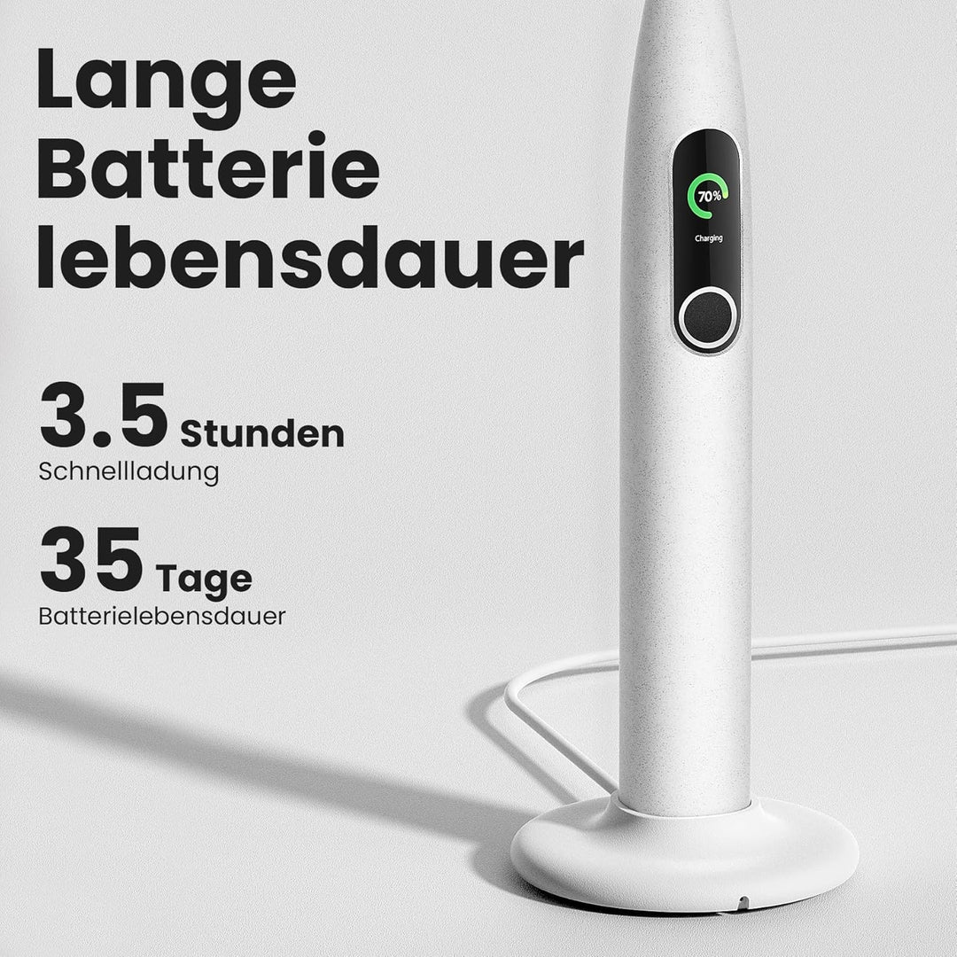 Oclean X Pro Elite Elektrische Zahnbürste mit 6 Bürstenköpfe &amp; Reiseetui, Schallzahnbürste mit Farbd