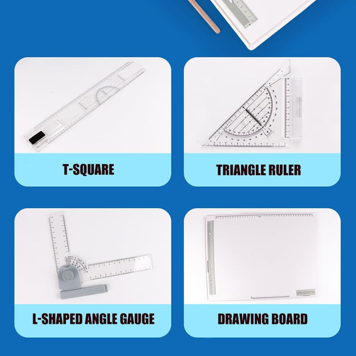 NEWFUN Zeichenplatte A3, Drawing Board, Multifunktionales Zeichenbrett für das Technische Zeichnen i