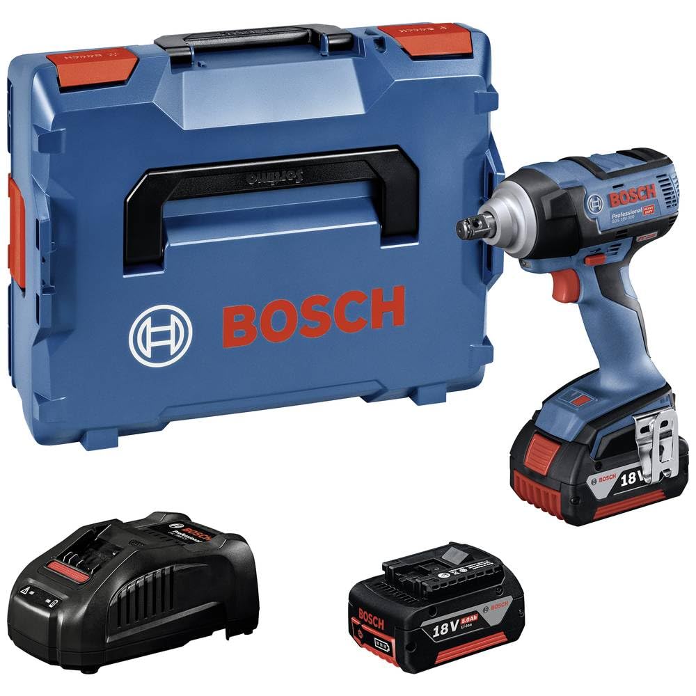 Bosch Professional 18V System Akku Drehschlagschrauber GDS 18V-300 (inkl. 2x ProCORE18V 4.0Ah, Schne