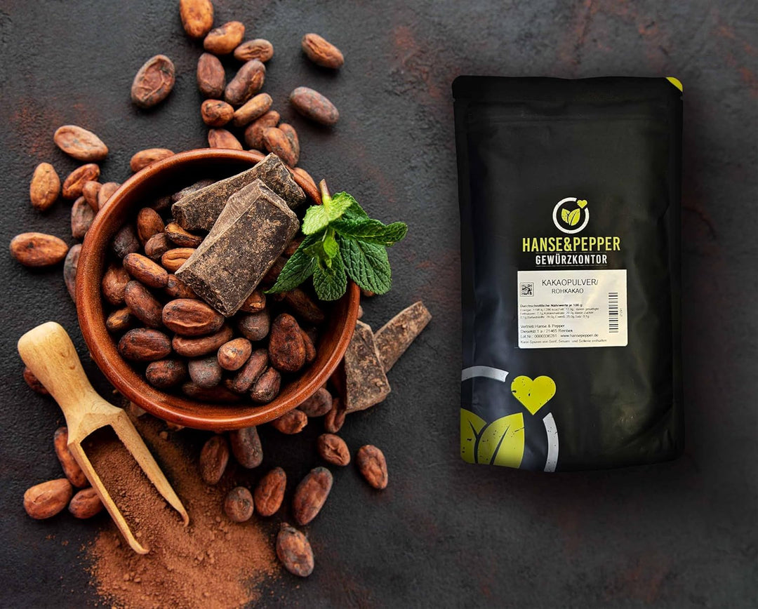 1kg Kakaopulver natürlich ohne Zusätze Backkakao Heisse Schokolade Kakao Pulver Rohkakao Back Kakao