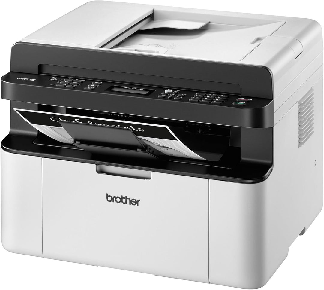 Brother MFC-1910W Kompaktes 4-in-1 Monochrom Monolaser-Multifunktionsgerät (Drucken, scannen, kopier