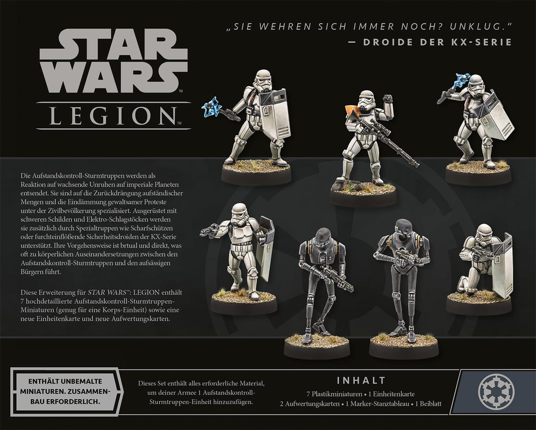 ATOMIC MASS GAMES, Star Wars: Legion – Aufstandskontroll-Sturmtruppen, Erweiterung, Tabletop, 2 Spie