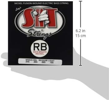 SIT Saiten nrb45105l vernickelt Bass Gitarre Saiten, 4-Saiten Medium Light 4-String Medium Light, 4-