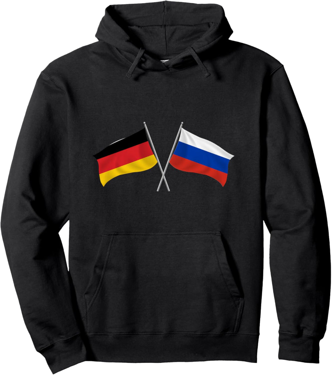 Russische Flagge Russland Fahne Deutschland Russia Pullover Hoodie