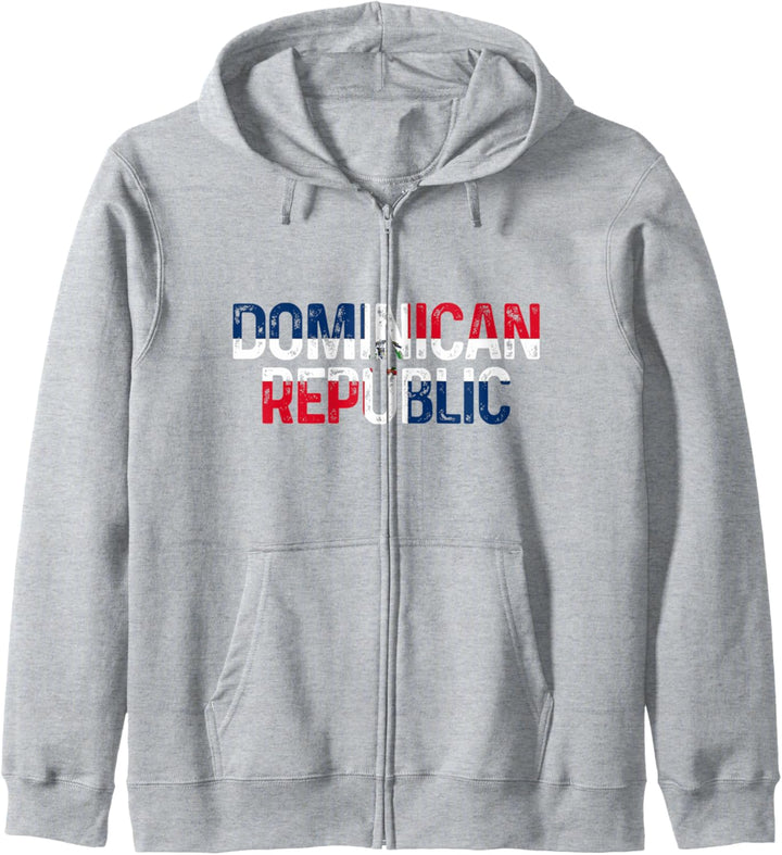 Dominican Republic Dominikanische Republik Flagge Kapuzenjacke